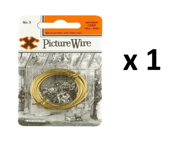 Brass Picture Wire - SHAW X NO.3 3M for 18KG/40LBS - FS12838